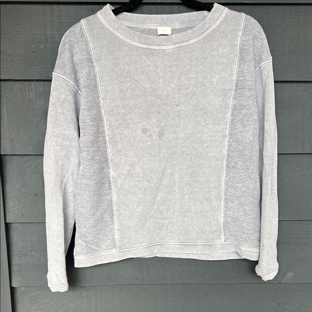 Poetry Hemp and Organic Cotton Raglan top- Blue Grey —